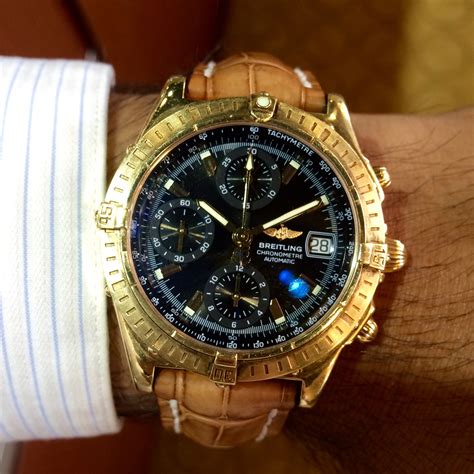 breitling watch gold